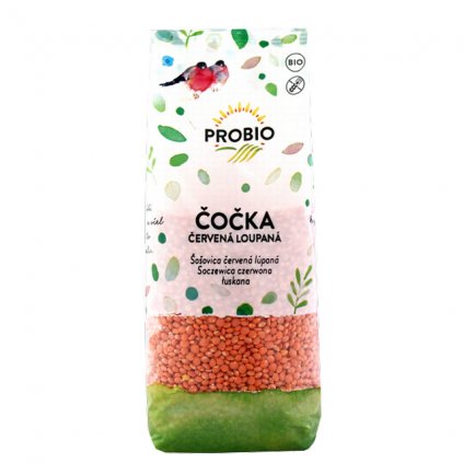 Čočka červená loupaná 500 g BIO PROBIO