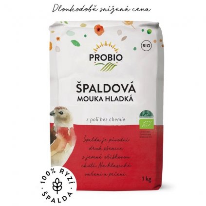 Mouka špaldová hladká 1 kg BIO PROBIO