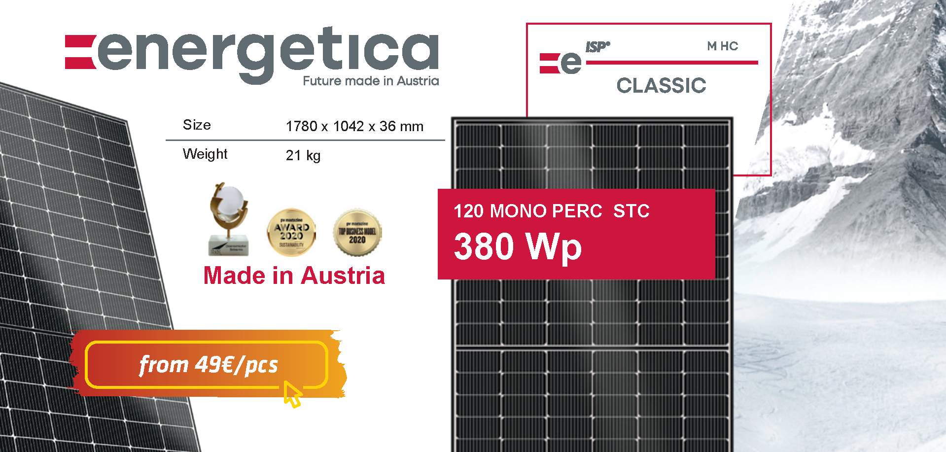 Energetica 380 solar module