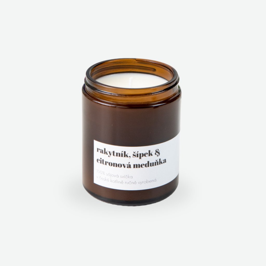 Cesta svíčka rakytník produkt