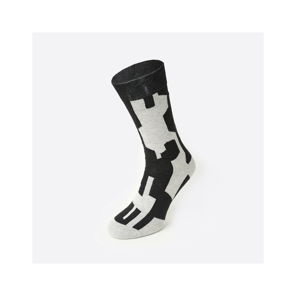 Nerozlučné ponožky šedočerné - PREFUSKY