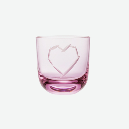 Ruckl sklenice LOVE pink