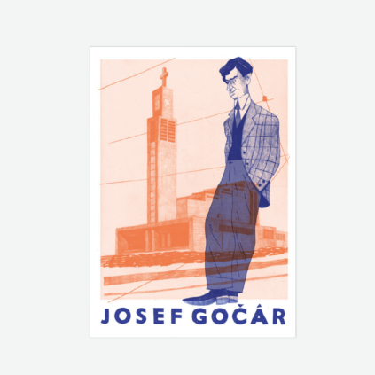 Patrik Antczak pohledice Josef Gočár oranžová