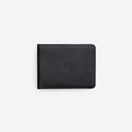 Kožená peněženka Slim na karty - černá