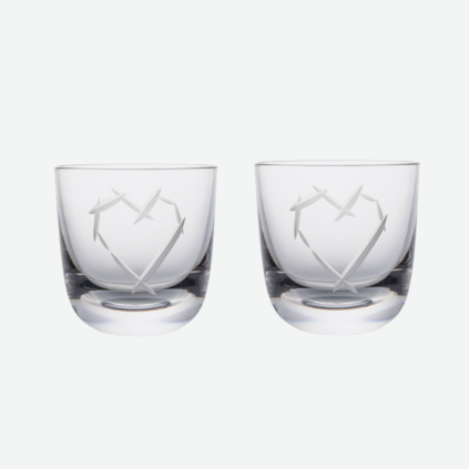 Ruckl sklenice LOVE crystal sada 2ks