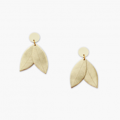 BENU MADE Maria leaf earrings 1