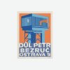 Czechoslovakian Ink retro plakát Důl Petr Bezruč