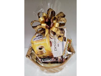 Dárkový koš káva a sladkosti