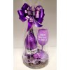 Designová sklenička na víno s potiskem - fialová