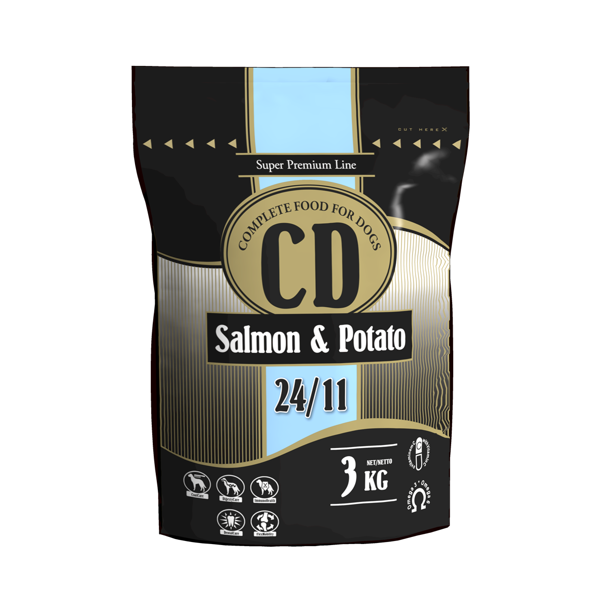 Delikan CD Salmon and potato 3 kg