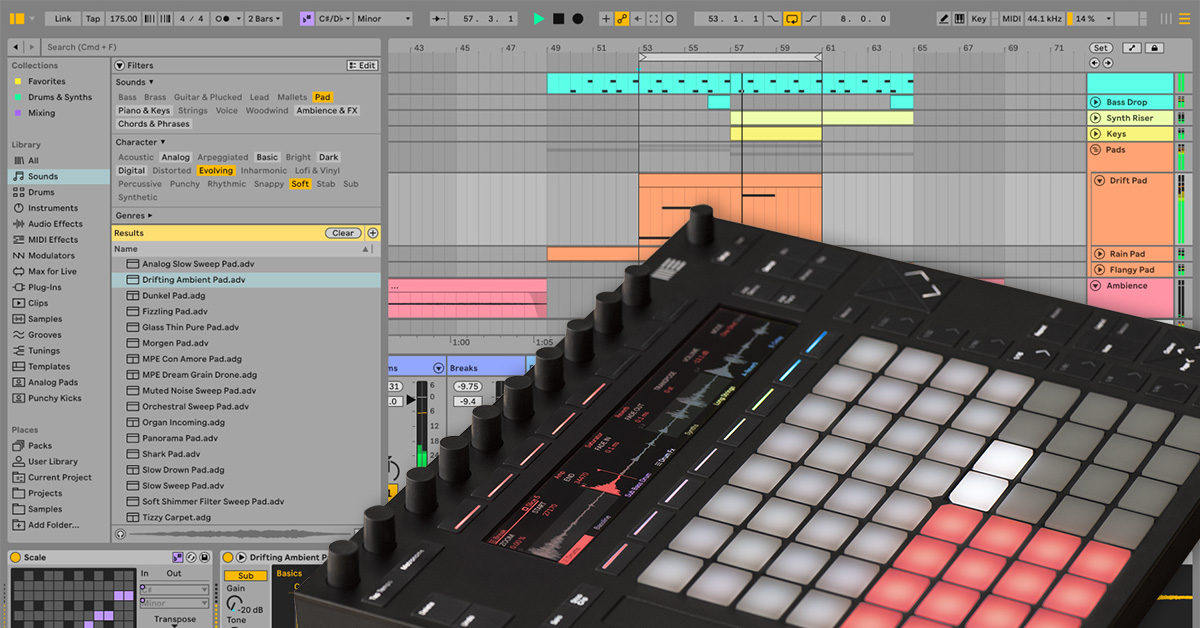 Ableton: Push 2 + Live 12 – Tři sety, jeden cíl. Tvořit naplno.