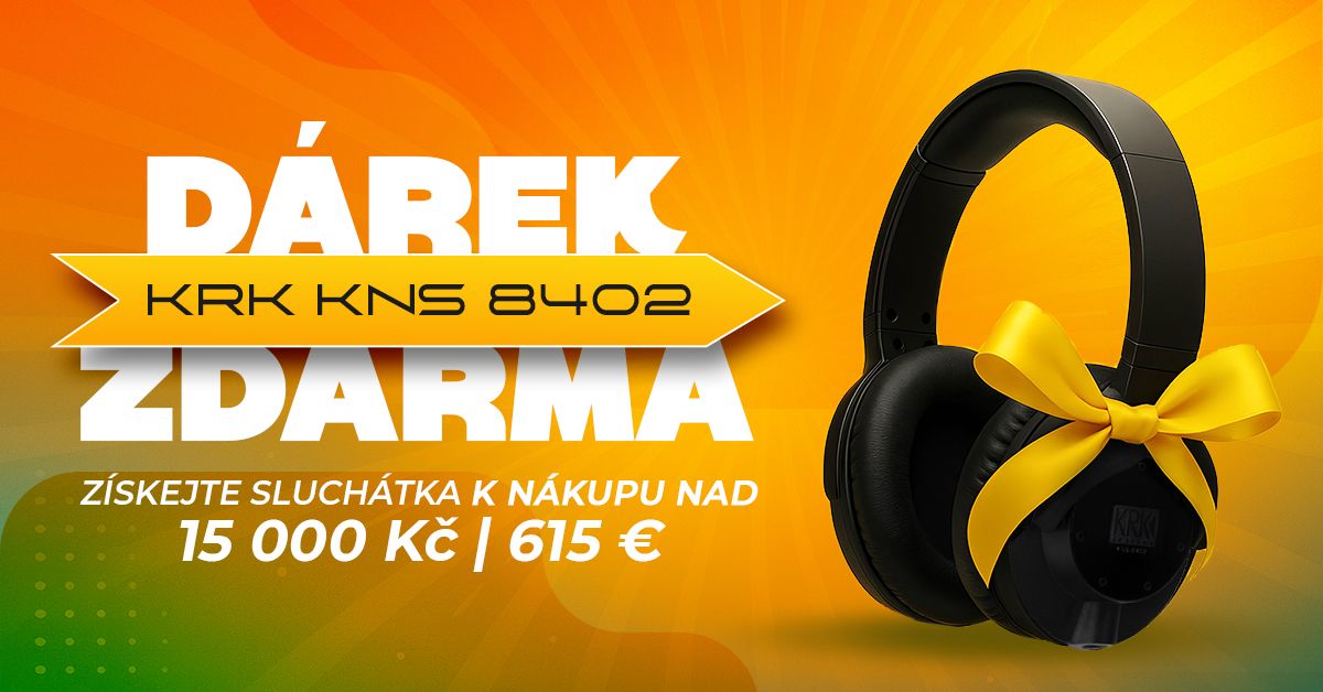Dárek zdarma k nákupu – sluchátka KRK KNS 8402