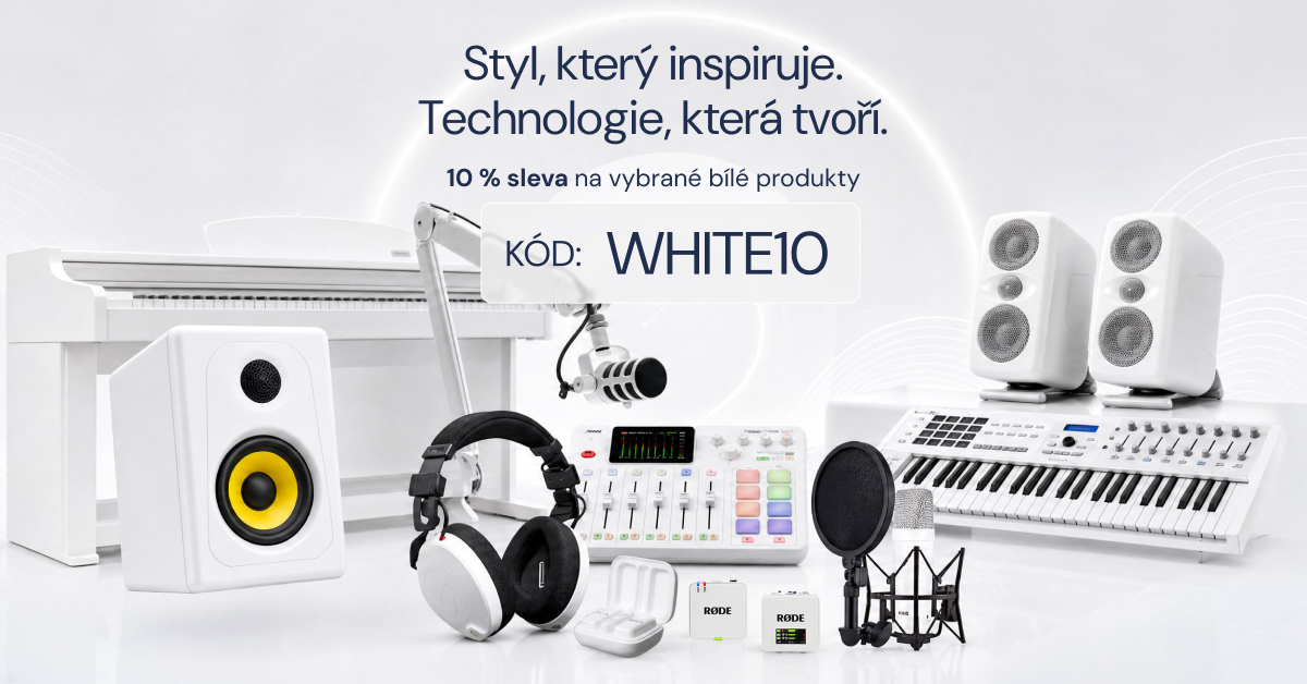 Styl, který inspiruje. Technologie, která tvoří. Bílá edice studiové techniky v akci