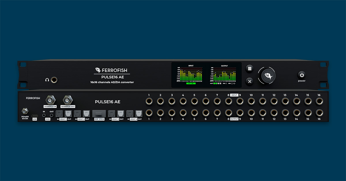 Ferrofish: Pulse16 AE – Špičkový AD/DA převodník