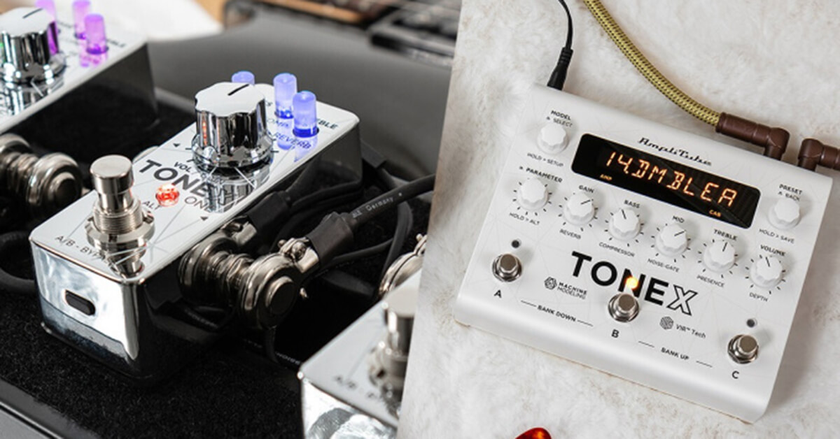 IK Multimedia: nové bílé TONEX stompboxy – sen každého kytaristy
