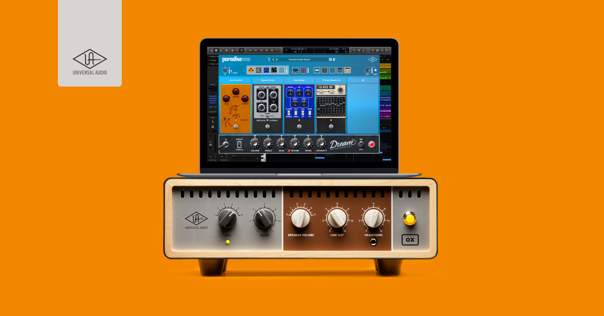 Universal Audio: OX Amp Top Box + Paradise Guitar Studio zdarma