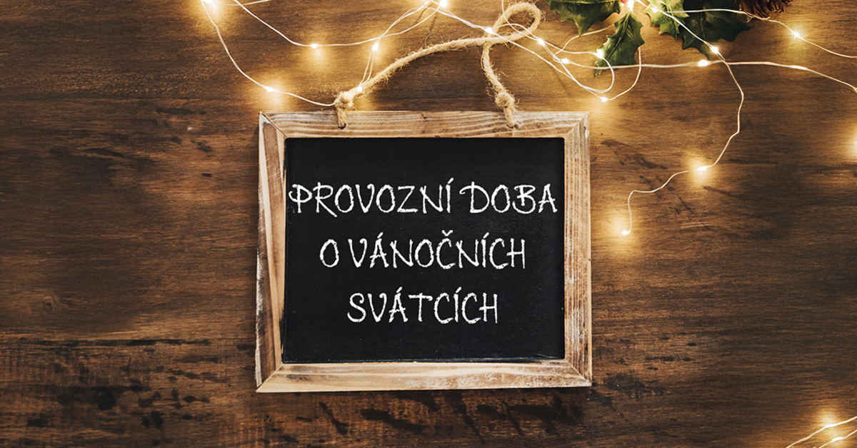 Vánoční provozní doba a garance doručení