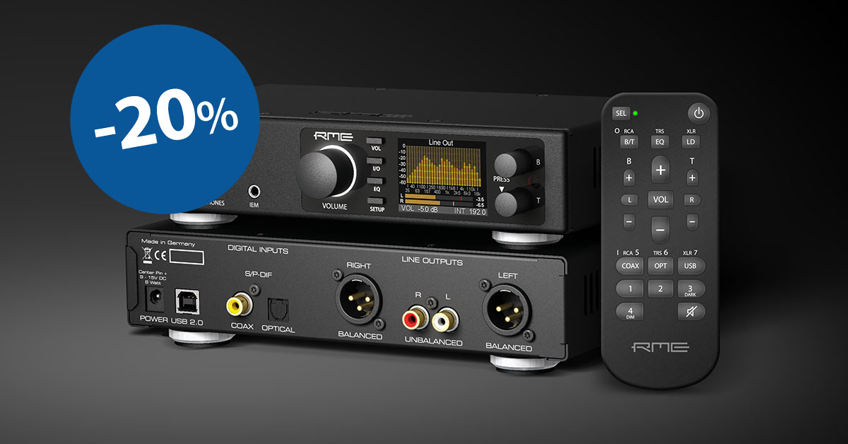 RME: ADI‑2 DAC FS – Letní sleva 20 %, kterou nesmíte minout!