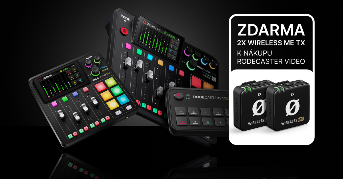 RØDE: RODECaster Video – dva bezdrátové vysílače zdarma