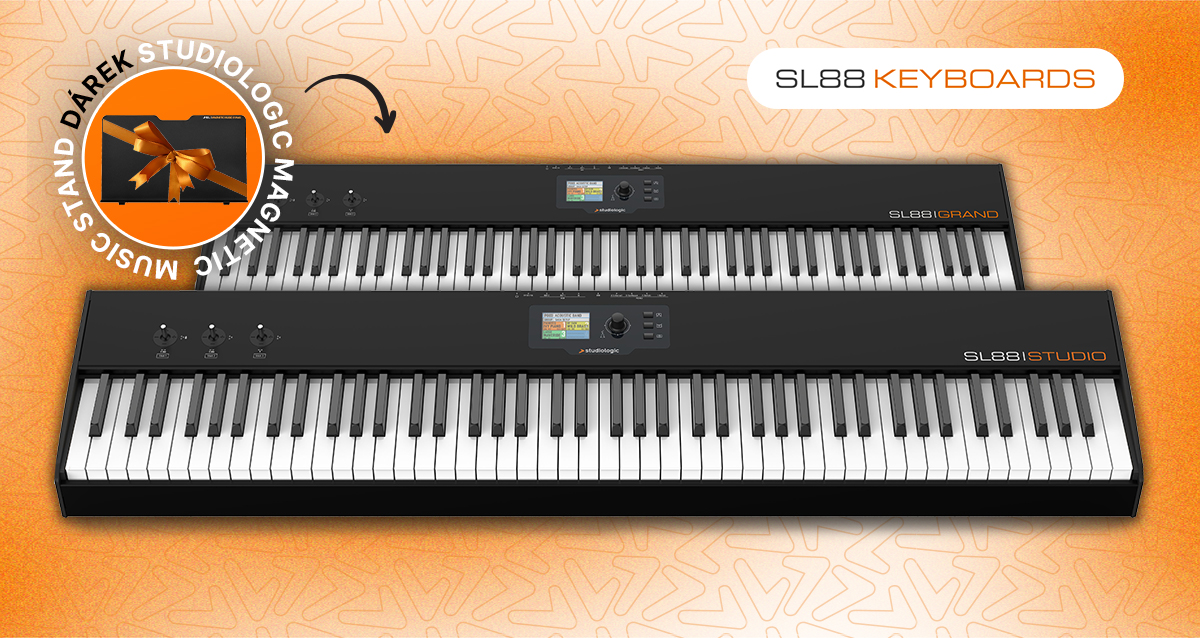 Studiologic: SL88 STUDIO a SL88 GRAND – Notový pult zdarma!