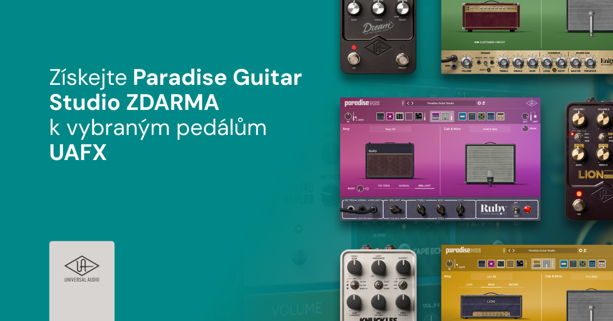 Universal Audio: UAFX + Paradise Guitar Studio zdarma