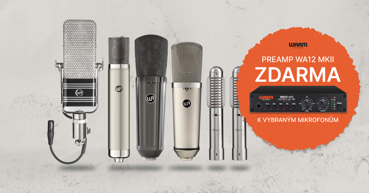 Warm Audio: Studiové mikrofony – preamp zdarma navíc