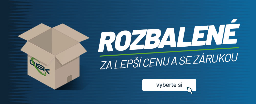 Rozbalené za lepší cenu a s plnou zárukou