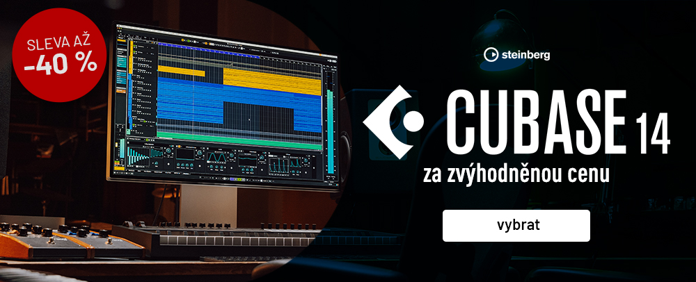-40 % na vybrané verze Cubase 14