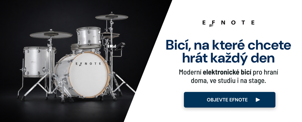EFNOTE: Nový lídr v oblasti elektronických bicích