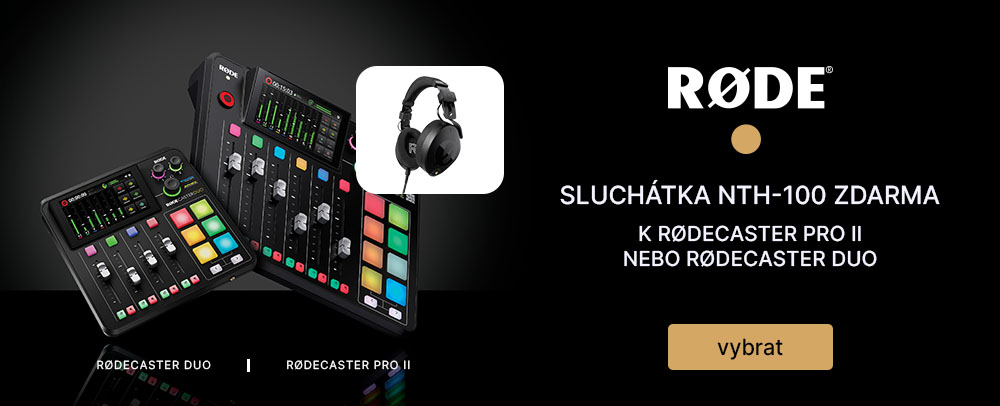 Sluchátka NTH-100 zdarma k RODECaster Pro II a RODECaster Duo