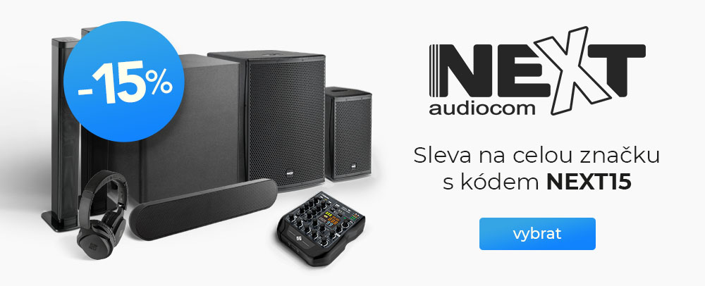 Extra sleva 15 % na produkty značky NEXT Audio