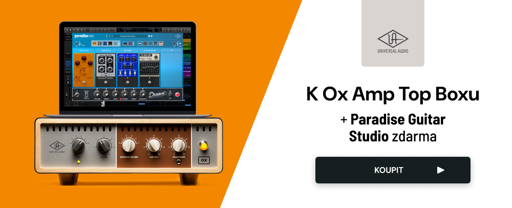 Universal Audio: OX Amp Top Box + Paradise Guitar Studio zdarma