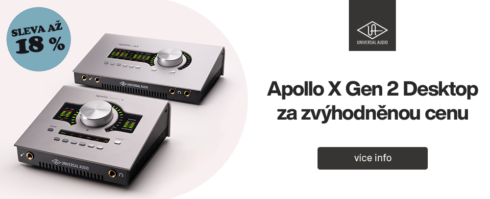 Zvukovky Apollo X Gen 2 s náloží plug-inů