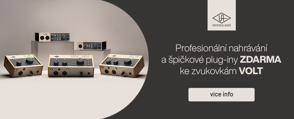 Universal Audio: zvukovka Volt – profesionální nahrávání a špičkové plug‑iny zdarma