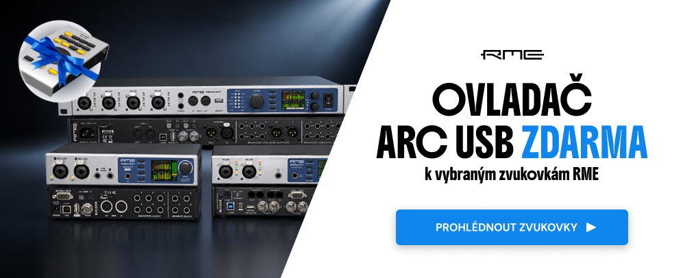RME – zvukovky + ARC ovladač zdarma