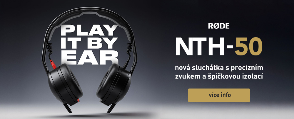 RODE NTH-50 nová sluchátka s precizním zvukem a špičkovou izolací