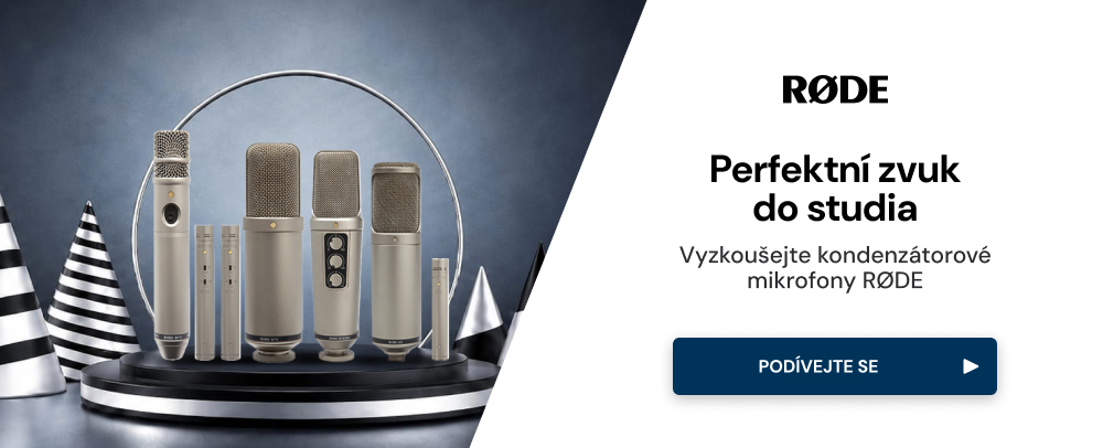 Perfektní zvuk do studia s mikrofony RODE