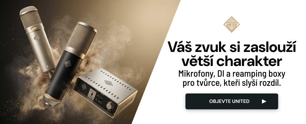 S UNITED získáte studiový zvuk s charakterem už při prvním náběru.