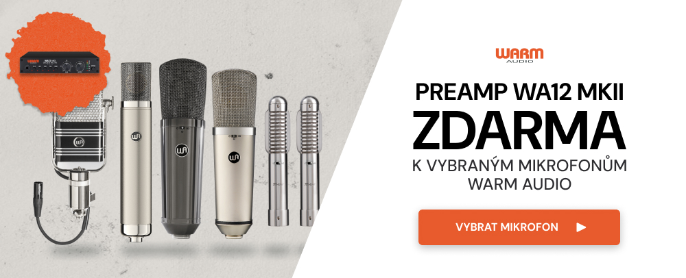 💰Warm Audio - Kup mikrofon Warm Audio a získej zdarma preamp v hodnotě 11 000 Kč.