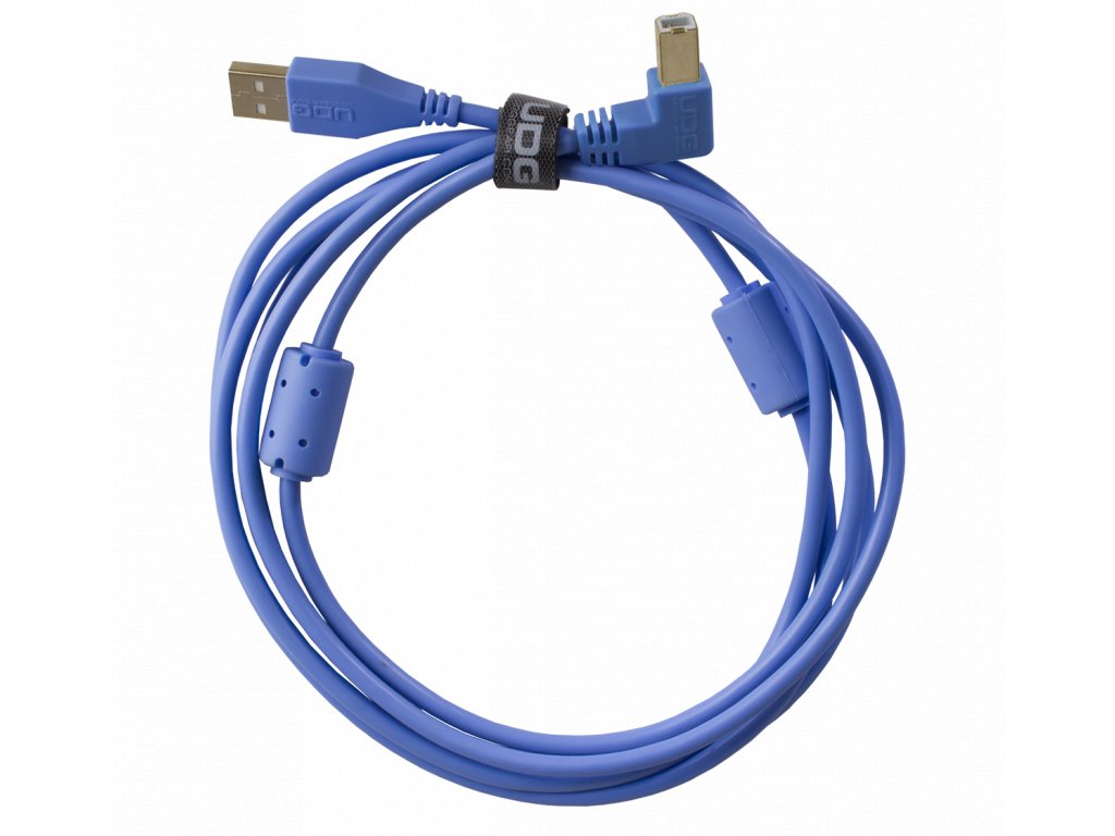 UDG Gear Ultimate Audio Cable USB 2.0 A-B Blue Angled 2m