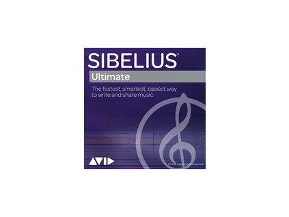 Avid Sibelius | Ultimate pro školy, učitele a studenty, roční předplatné s ročním UD plánem (el. licence)
