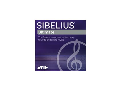 Avid Sibelius | Ultimate update z nižších + roční UD plán (el. licence)