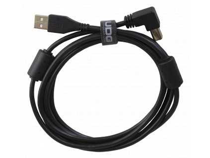 UDG Gear Ultimate Audio Cable USB 2.0 A-B Black Angled 1m