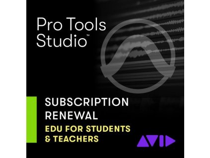 Avid Pro Tools Studio 1-Year Subscription Renewal - EDU (el. licence)