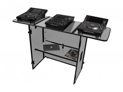 NUDG698 Ultimate Fold Out DJ Table White MK2 Plus (W) 01