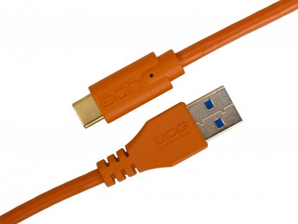 NUDG888 UDG Ultimate Audio Cable USB 3.0 C A Orange Straight 1,5m 03