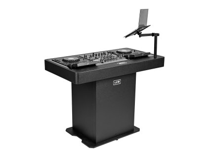 NUDG490 Ultimate DJ Podium Workstation Black 01