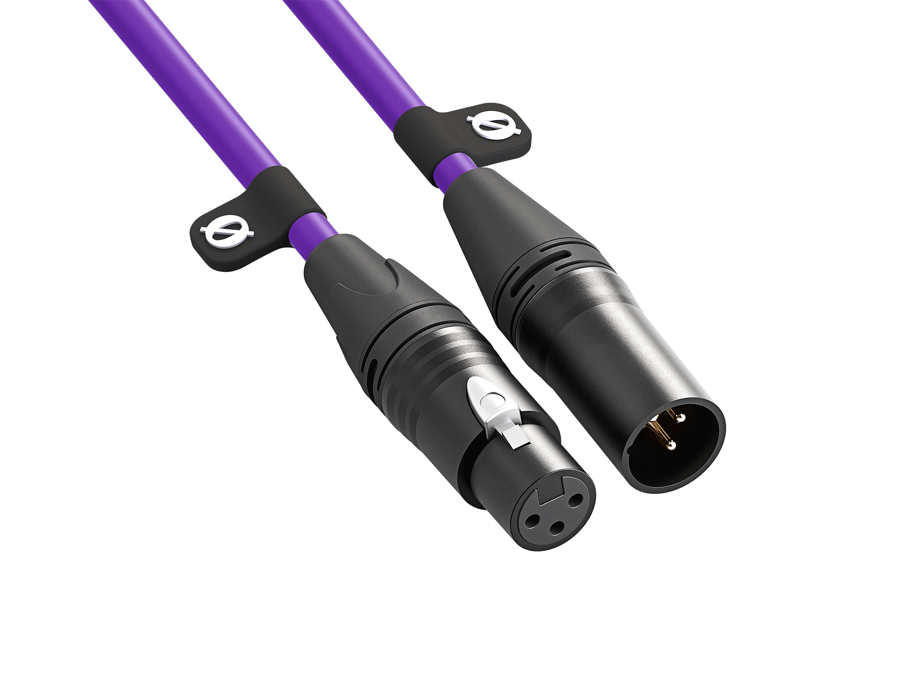 XLR CABLE-6m purple