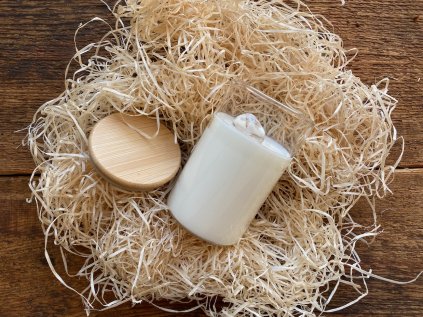 LEVANDULE,CITRON minerálním kamenem a bambusovým víčkem