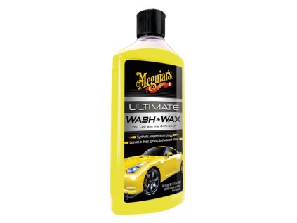 Meguiars Ultimate Wash & Wax - luxusní, nejkoncentrovanější autošampon s příměsí karnauby a polymerů (473 ml)
